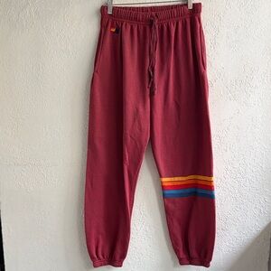 Aviator Nation Joggers with Colorful Stripe